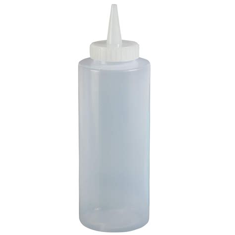 24 Oz Clear Squeeze Bottle Ldpe Plastic Pack Of 6 Surface Prep