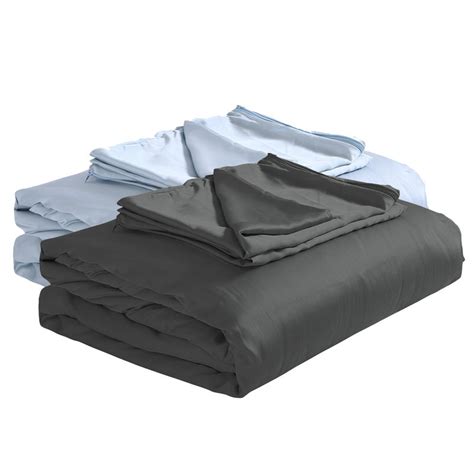 DreamZ Weighted Blanket with Bamboo Fiber Zipper Cover and Pillowcase