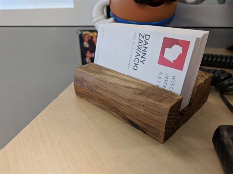 Homemade Wood Business Card Holder Sassyhacksaws