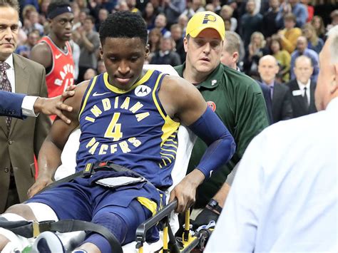 Pacers star to have surgery, done for season. Oladipo stretchered off after 'serious' knee injury ...