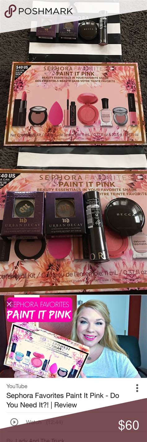 Glossed vinyl intense lip lacquer. Sephora paint it pink LE kit w extras You'll get the ...