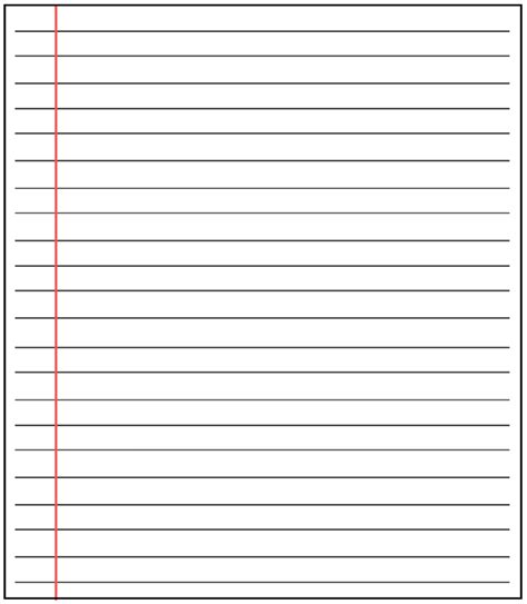 Free Printable Blank Lined Paper Template In Pdf Word How To With Microsoft Word Lined Paper