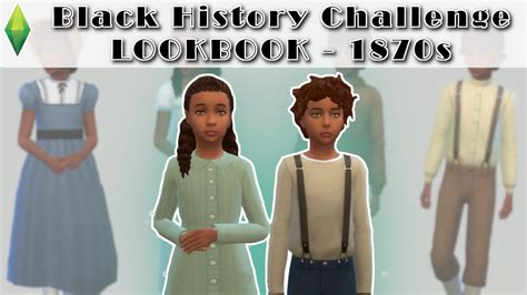 1870s Outfits For Kids Cc Links Sims 4 Lookbook Youtube