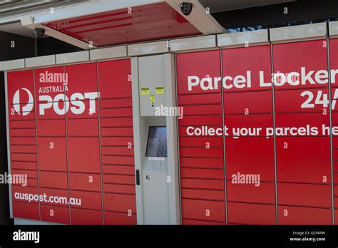 Australia Post Parcel Lockers In Sydneyaustralia Stock Photo Alamy