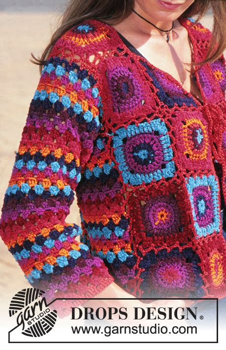 Best Crochet Granny Square Clothing Patterns For Free ⋆ Crochet Kingdom Schema Cardigan All