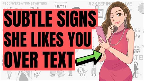 Subtle Signs A Girl Likes You Over Text Youtube