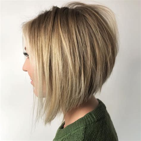 Classic medium hairstyles, finishing just below the chin, make great hairstyles for moms. Pin on A line bob