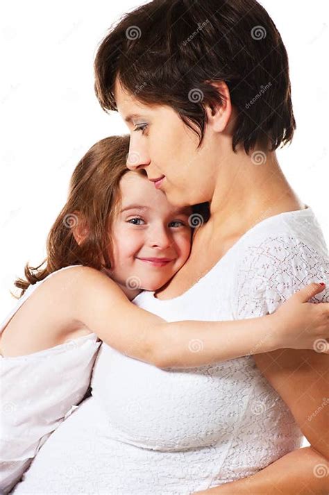 Cute Young Girl And Her Mother Stock Image Image Of Caucasian Bright 10512057
