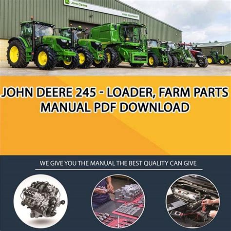 John Deere 245 Loader Farm Parts Manual Pdf Download Service