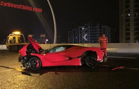 More Photos Of The Ferrari Laferrari Crash In China