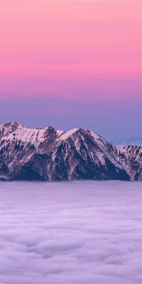 Pink Sky Mountains Wallpapers Wallpaper Cave