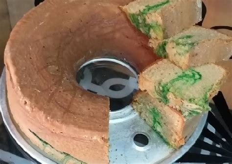 Bolu pisang 2 telur takaran sendok mengembang bahanya adalah : Resep Bolu Panggang Milo Marble Pandan (takaran sendok ...