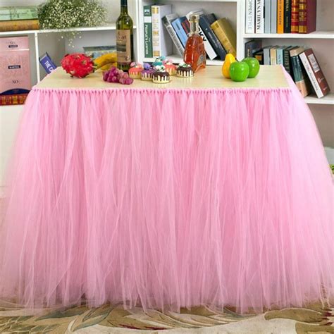 2019 Tulle Table Skirt Cloths Tableware For Wedding Party Birthday