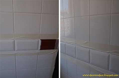 Hola de nuevo @08___, pues tienes cenefas de papel adhesivas que vienen con pegamento en la cara posterior que va en la pared, no tienes que echar. DIY: CAMBIA TU COCINA POR POCO DINERO | María Rodríguez ...