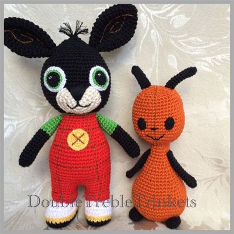 Crocheted Bing Bunny And Flop Free Pattern Bing Bunny Amigurumi
