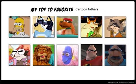 My Top 10 Favorite Cartoon Fathers By Starkeyfan8942 On Deviantart