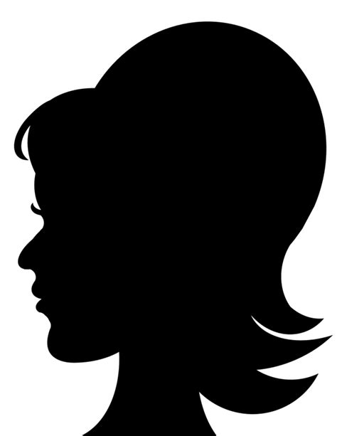 Female Silhouette Head Clip Art At Clker Com Vector C