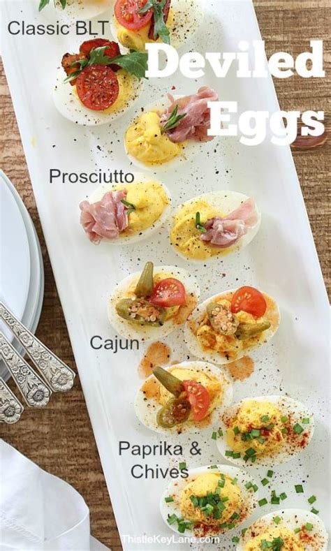 Classic Deviled Egg Recipe With Toppings Thistle Key Lane