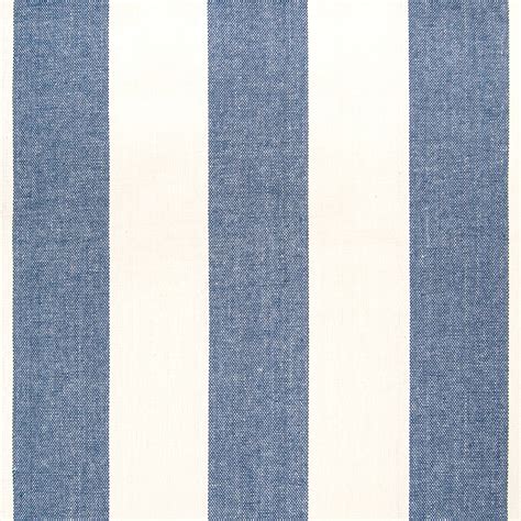 Nautical Blue Stripe Cotton Upholstery Fabric