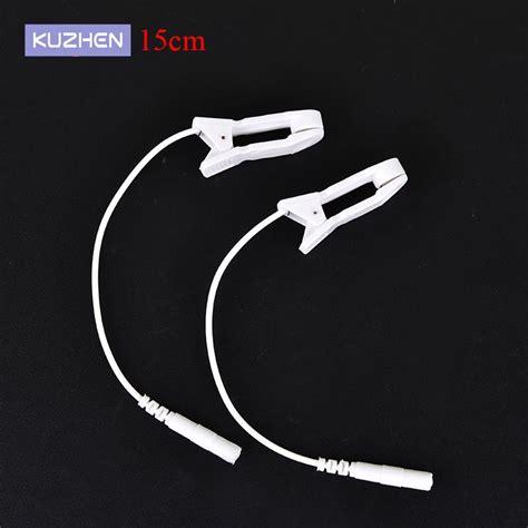 Tens Electrode Lead Wire Connecting Cable Sleeping Aids For Massagers Earclips 20mm Pin Breast