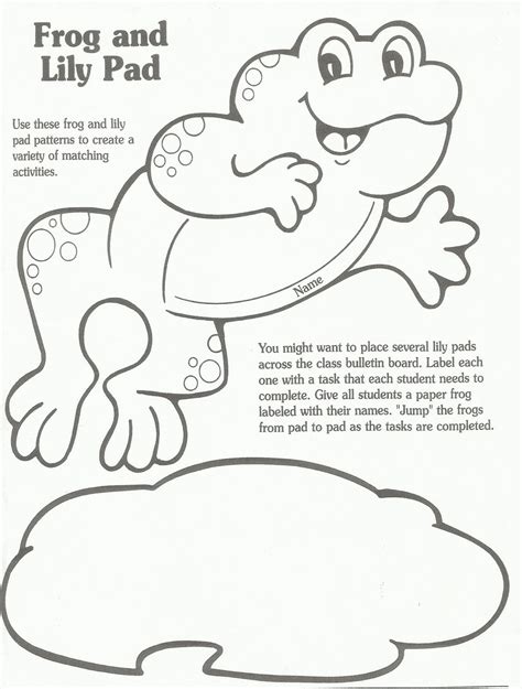 Lily pad coloring page free captivate little ones in imaginative way. early play templates: Frog and lilypad templates