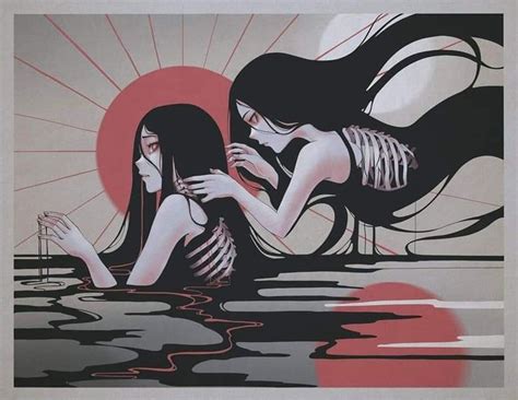 Two Women Are In The Water And One Is Holding Her Hand Out To Her Face