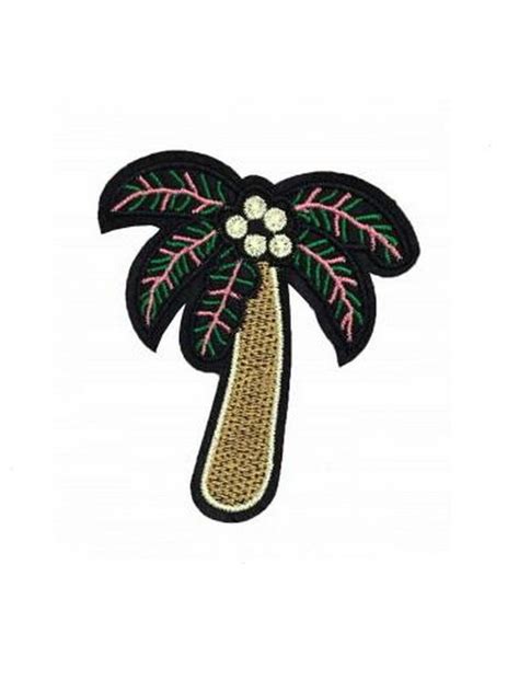 Hawaiian Coconut Tree Patch Embroidered Iron On Patches Clothes