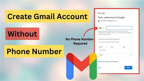 How To Create Gmail Account Without Phone Number Verification Phone