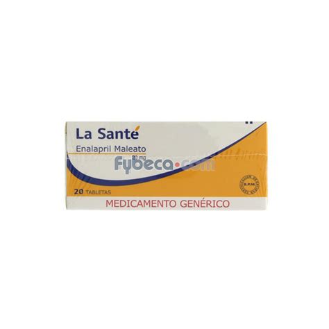 Enalapril 20 Mg La Santé En Caja Fybeca