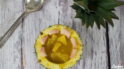 Ananas-Maracuja-Süppchen mit Cobia - Lecker muss es sein!