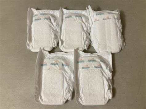 5 New Baby Diapers Micro Preemie Size For Reborn Dolls Also Under 3