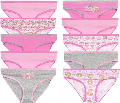 Sweet And Sassy Girls Underwear Panties Size 6x Candy 10 Pack Clothing