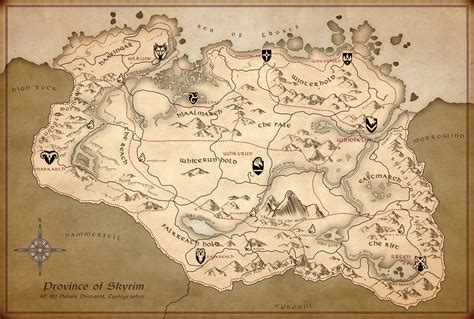 Artstation Skyrim Map