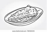 Omelet Omelette Coloring Sketch Line Template Plate sketch template
