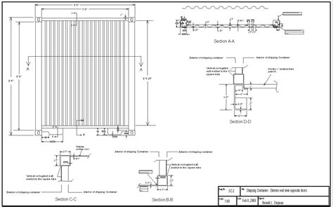 Pin By Conan T On Shipping Container Drawings Shipping