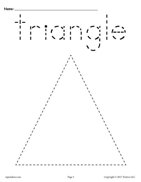 You cut first on one of the diagonal lines then on the other diagonal. 12 Shapes Tracing Worksheets! - SupplyMe