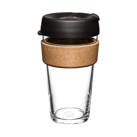 The Keepcup Brew Cork Is Made Of Durable Tempered Glass With A Sustainably Harvested Cork Band