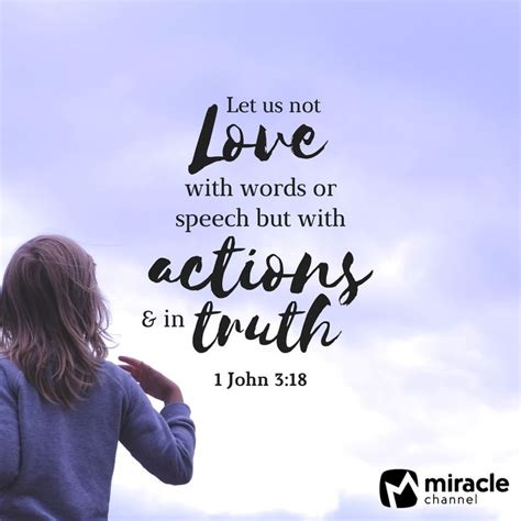 Let Us Love With Actions And In Truth Scripture Bible Verse