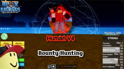『human V4 String』 Race V4 Bounty Hunting Montage Blox Fruits Youtube