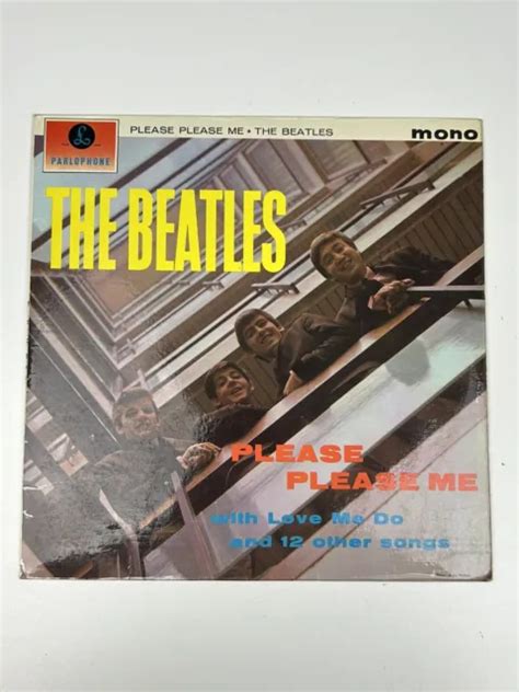 The Beatles Please Please Me Gold Black Label Dick James 1st Press 1n
