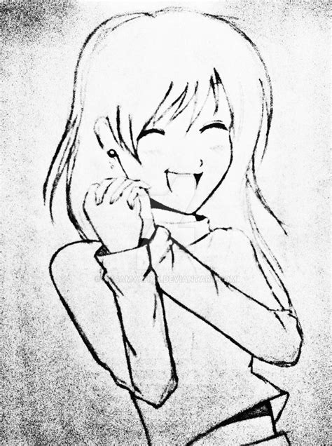 Happy Anime Girl By Xxsamyahxx On Deviantart