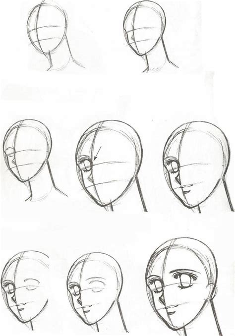 Draw a big circle, divide it into 4 equal sections. LEARN WITH ME HOW TO DRAW MANGA! by crescentnocturn on DeviantArt