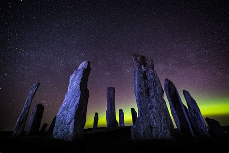 Aurora Viewing At The Callanish Stones Isle Of Lewis Scotland Travel