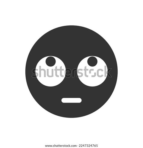 Face Rolling Eyes Emoji Icon Isolated Stock Vector Royalty Free