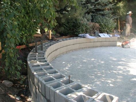 Image result for curved concrete block | Cinder block garden wall
