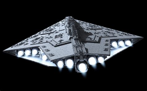 Star Wars Star Destroyer Spaceship Space Black Background Digital
