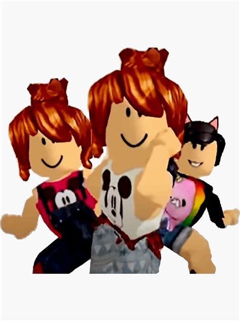 Roblox Girl Avatar Last Mmd Dance Sticker By Chinwonart Redbubble