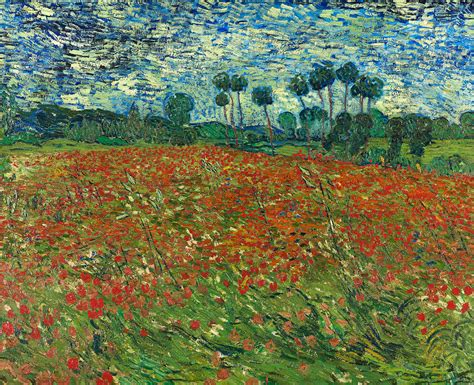 Field With Poppies Painting By Vincent Van Gogh