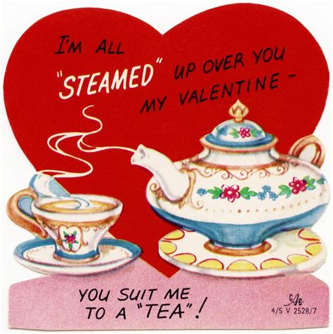 Valentine Tea Vintage Valentine Cards Valentines Greetings
