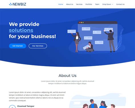 Newbiz Bootstrap Business Html Template Bootstraptaste